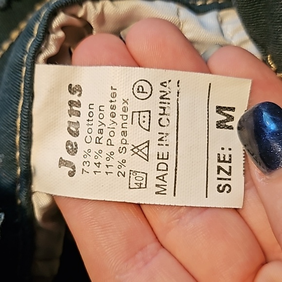 Shein Patch Pants Women's Medium 5/7 - Picture 3 of 3